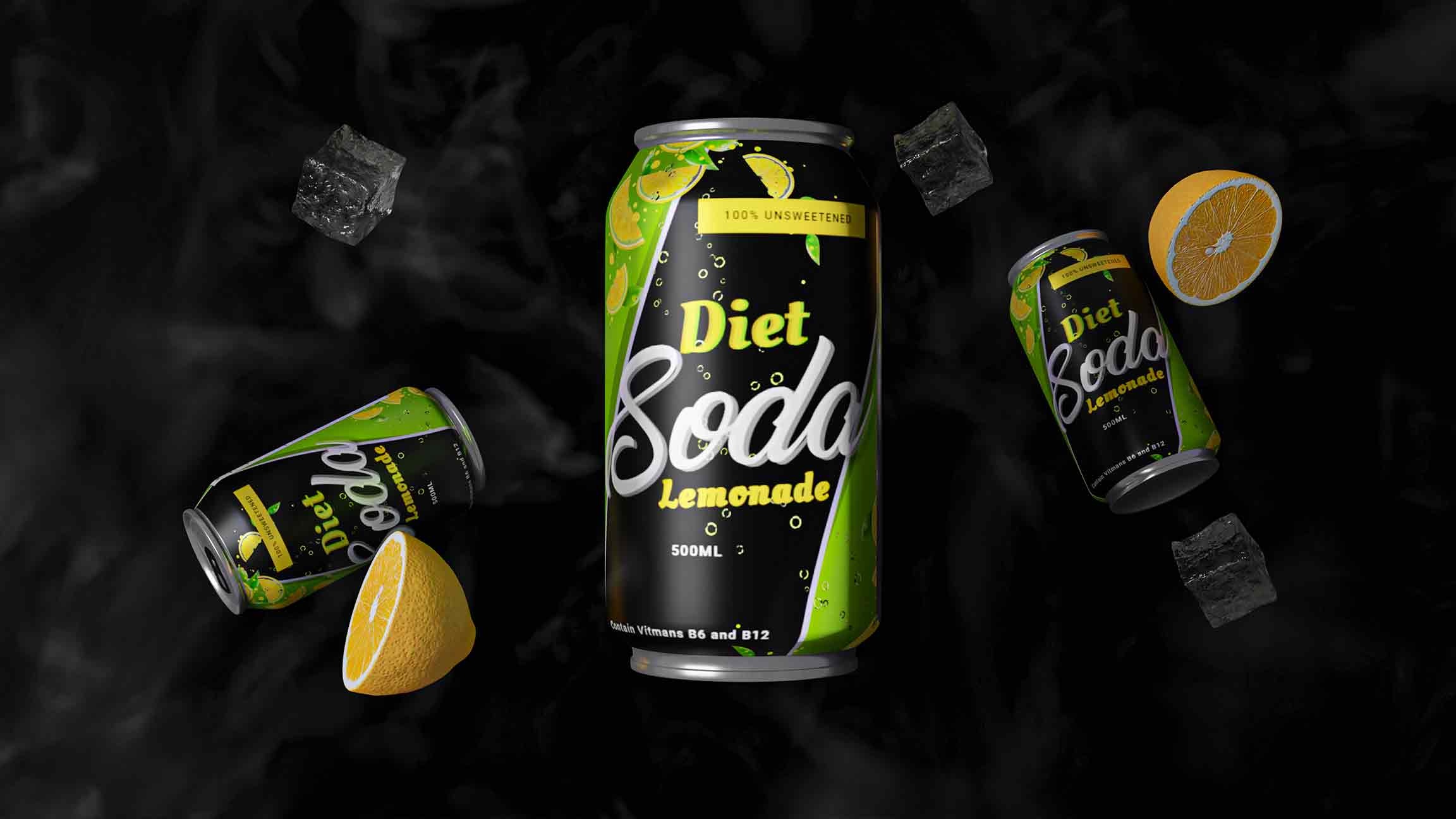 Soda cans; Epic Projects; 3d visualization
